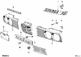 Kratka ozdobna diagram for BMW 3 Series E30 325ix
