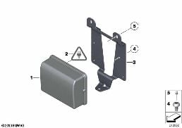 ACC-SENSOR diagram for BMW 5 Series F11 535i