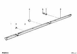 MOULD.ROCK.PANEL-FENDER/DOOR/COVERING diagram for BMW 5 Series E28 M535i