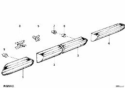 BUMPER GUARD diagram for BMW 3 Series E30 325i