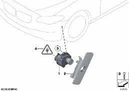 SIDE-VIEW CAMERA diagram for BMW 5 Series F11 535i