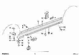 M COVER FOR ROCKER PANEL / WHEEL ARCH diagram for BMW 5 Series E28 M535i