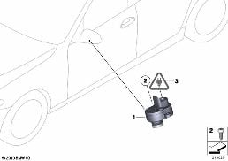 TOP-VIEW CAMERA diagram for BMW 5 Series F11 535i