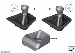 GEAR SHIFT KNOBS/SHIFT LEVER COVERINGS diagram for BMW Z4 E89 30i