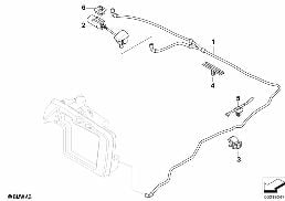 SINGLE PARTS FOR WINDSHIELD CLEANING diagram for BMW 5 Series E61 530d
