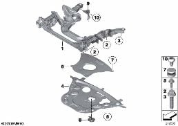 FRONT AXLE SUPPORT diagram for BMW 6 Series F13 650iX