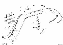 EXTERIOR TRIM / GRILL diagram for BMW 6 Series E24 633CSi
