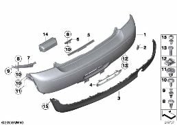 TRIM COVER, REAR