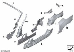 BODY-SIDE FRAME-PARTS diagram for BMW Z4 E89 30i