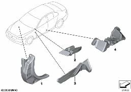 SOUND INSULATION diagram for BMW 5 Series F11 550i