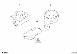 IGN./STARTING SWITCH/RING ANTENNA/CAS diagram for BMW 6 Series E64 LCI 650i