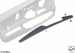 INDIVIDUAL ARMREST, FRONT diagram for BMW 3 Series E92 LCI 325xi