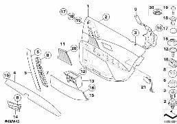 DOOR TRIM, REAR diagram for BMW 5 Series E60 530xi