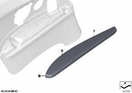 INDIVIDUAL ARMREST, REAR diagram for BMW 3 Series E92 LCI 325xi