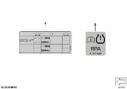 Informační štítek „tlak pneumatik“ diagram for BMW Rolls-Royce Phantom RR1 Phantom