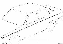 ORNAMENTAL STRIPS diagram for BMW 3 Series E30 325i