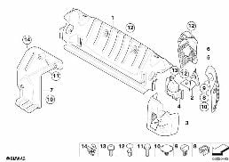 LUGGAGE COMPARTMENT SILL TRIM diagram for BMW 3 Series E93 335i