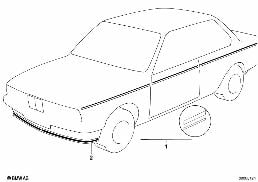 แถบปิดแต่งประดับ diagram for BMW 3 Series E21 320