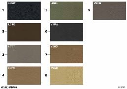 Colori imbottitura in pelle lato mod. diagram for BMW X5 E53 4.6is