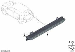 Trzecie światło stop diagram for BMW MINI R50 Cooper