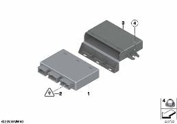Park Distance Control (PDC) diagram for BMW MINI Paceman R61 Cooper