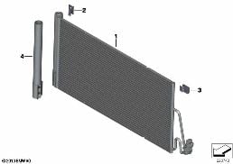 Συμπυκνωτής συστήματος κλιματισμού diagram for BMW MINI R56 One