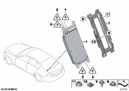 COMBOX MEDIA diagram for BMW 5 Series F10 550i