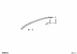 Externe afdekkingen / Gril diagram for BMW 8 Series E31 850Ci