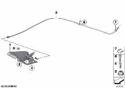 Handbremshebel diagram for BMW MINI Paceman R61 Cooper