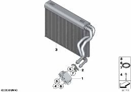 EVAPORATOR / EXPANSION VALVE diagram for BMW X4 F26 28iX