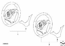 Performance steering wheel diagram for BMW X6 E71 30dX