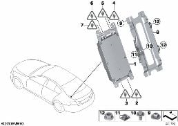 COMBOX FOR TELEMATICS diagram for BMW 5 Series F10 550i
