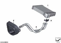 Θερμαντικό σώμα/πρόσθετα εξαρτήματα diagram for BMW MINI R56 One
