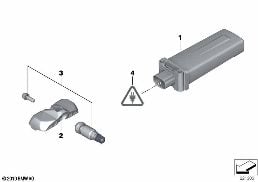 TIRE PRESSURE CONTROL (RDC) - CTRL UNIT diagram for BMW 5 Series F11 LCI 520d