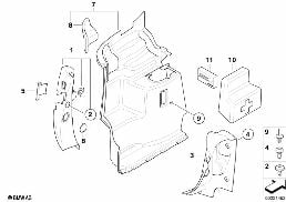行李箱飾件 側面 diagram for BMW MINI Cabrio R52 Cooper
