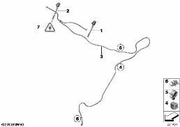Einzelteile Scheibenwaschanlage diagram for BMW MINI R56 Cooper