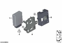控制單元 掛車模塊 diagram for BMW MINI Clubman R55 Cooper S