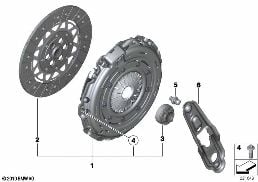 Debriyaj-baskı plakası/Debriyaj baskısı diagram for BMW MINI R56 One