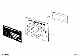 LABEL diagram for BMW 7 Series E23 733i
