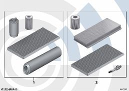 SERVICE KIT FOR INSPECTION II diagram for BMW X5 E53 4.8is