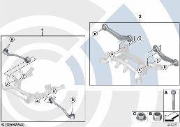 SERVICE KIT CONTROL ARM / VALUE LINE diagram for BMW X5 E53 3.0d