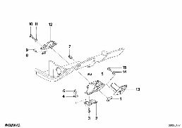 TRIM PANEL DASHBOARD MOUNTING PARTS diagram for BMW 7 Series E23 728