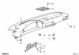 TRIM PANEL DASHBOARD diagram for BMW 5 Series E28 M535i