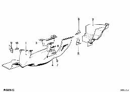 TRIM PANEL DASHBOARD LOWER diagram for BMW 5 Series E28 533i