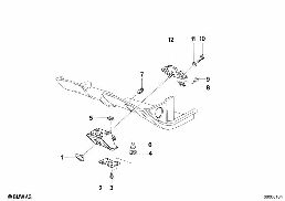 TRIM PANEL DASHBOARD MOUNTING PARTS diagram for BMW 7 Series E23 733i