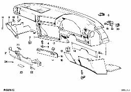 TRIM PANEL DASHBOARD diagram for BMW 3 Series E30 325i