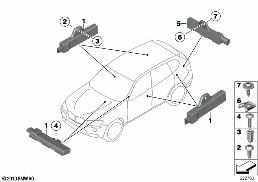 SINGLE PARTS, ANTENNA, COMFORT ACCESS diagram for BMW X3 F25 35iX