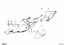 TRIM PANEL DASHBOARD LOWER diagram for BMW 5 Series E28 M535i