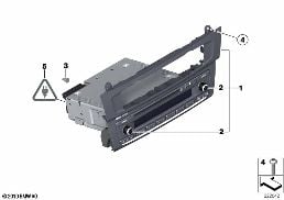 RADIO BMW BUSINESS CD diagram for BMW X3 F25 35iX