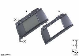 CENTRAL INFORMATION DISPLAY diagram for BMW X3 F25 35iX